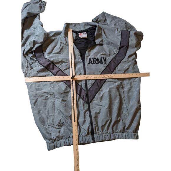 SKILCRAFT Army PFU Jacket Mens XL Long Nylon Windbreaker Military Surplus Refle - Picture 5 of 12